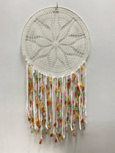 Attrape-rêves Art déco fait à la main multi-glands coton naturel matériau durable pour bureau à domicile pour anniversaire Diwali Ramadan - Product Image 2