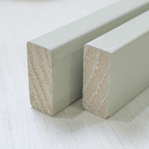 Moulures en bois décoratives blanches imperméables à prix de gros, moulures en bois apprêtées - Product Image 2