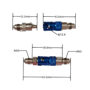 Accessoires de moto CNC, robinet de coupure de carburant en acier inoxydable type A, robinet d'arrêt de carburant AN3 - Product Image 3