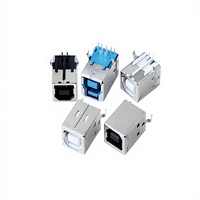 Antarmuka USB Printer ZX, Basis Antarmuka Data 90 Derajat, Soket Tipe D, Konektor Vinyl OEM