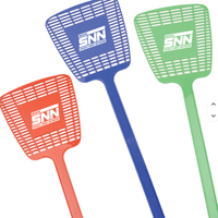 Promotion personnalisée : tapette à moustiques en plastique avec logo, surface en maille, vente chaude, pour publicité et promotion