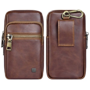 Borsa da Cintura Universale in Pelle PU con Doppia Tasca e 3 <span class=keywords><strong>Scomparti</strong></span> per Telefono Cellulare - Product Image 2