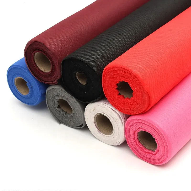 Pet Breathable Soft Pp Laminated Spunbond Non Woven Fabric Hot Sales Colorful Custom Embroidery Printed Hydrophilic 120gsm Plain