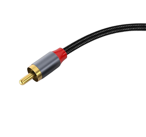 Haute qualité 1m noir or USB-C à 2 <span class=keywords><strong>RCA</strong></span> mâle-femelle PVC veste câble répartiteur Audio pour <span class=keywords><strong>iPhone</strong></span> - Product Image 1