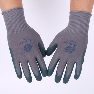 Guantes de Trabajo de Nitrilo, Completamente Recubiertos, Resistentes a la Abrasión, Guantes de Seguridad de Uso General No Estériles para la Construcción y Uso Industrial - Product Image 2