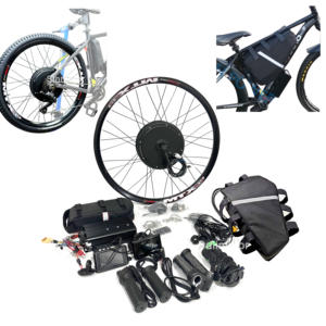 Kit de conversion de vélo électrique haute vitesse et haute puissance 72V 3000W 5000W 8000W avec batterie triangulaire 40ah 10000W 10KW Moteur de moyeu de vélo électrique MTX - Product Image 1