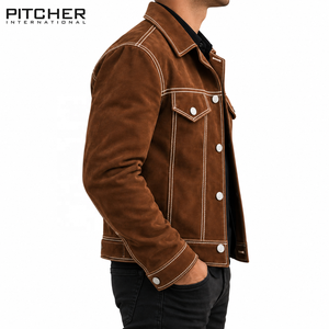 Veste en cuir pour homme style Cafe Racer, veste de moto, design personnalisé, fournisseur d'usine, faible MOQ, USA - Product Image 3