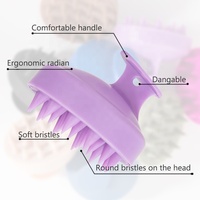 Brosse de Massage Capillaire Gloway TPR 8 Couleurs pour Shampooing, Masseur de Tête et Cuir Chevelu Anti-Pellicules et Croissance des Cheveux – Offre Spéciale Septembre à 0,19 $