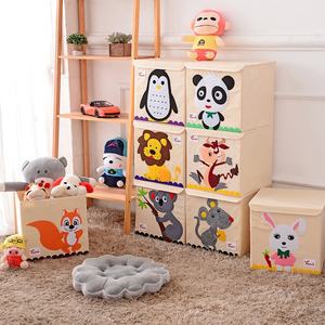 Caja de almacenamiento plegable de lino 2020 para ropa de bebé, armario de alta calidad, organizador de Juguetes - Product Image 3