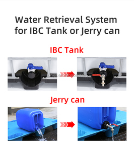 Bouchon en plastique en polyéthylène (PE) adaptateur de réservoir IBC Surface lisse connecteur de tuyau d'<span class=keywords><strong>eau</strong></span> d'irrigation de jardin <span class=keywords><strong>raccord</strong></span> femelle quantité minimale de commande 1 pièce - Product Image 2