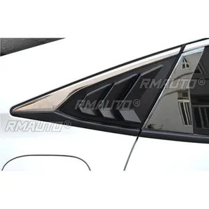 For Honda Civic 10th Gen 2016-2020 Body Kit Car Side Rear <b>Window</b> Louver Shutter <b>Cover</b> Matte Black Sport Style Car Accessories - Product Image 5
