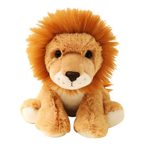 Peluche a forma di leone, simpatico giocattolo di peluche a forma di leone da zoo, bambola di stoffa per bambini in cotone, 20-23 cm, regalo di compleanno - Product Image 6