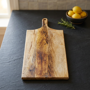 Tabla de Cortar Rectangular Ecológica de Madera de Acacia con Mango de Madera, 1.5 cm de Grosor, Apta para Lavavajillas, para la Mesa de la Cocina - Product Image 3
