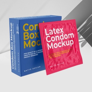 Boîte d'emballage personnalisée holographique pour médicaments pharmaceutiques, boîte de préservatifs de protection pour hommes avec logo, pour l'agrandissement du pénis - Product Image 1