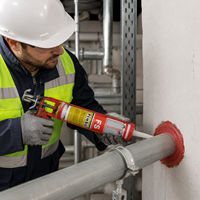 Scellant en silicone ignifuge PINSU FS, résistant aux hautes températures, retardateur de flamme, scellant anti-fumée pour porte coupe-feu, tunnel de câbles, construction