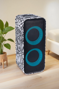 AAWM OEM Deux enceintes sans fil de 8 pouces RMS 130W avec batterie au lithium rechargeable 21700, boîtier en bois HDF, basses puissantes - Product Image 4