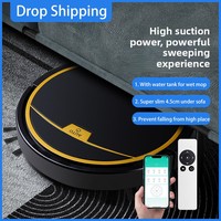 Robot aspirateur intelligent USB pour la maison avec moteur à balai RS300 APP