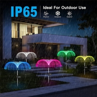 Guirlandes lumineuses solaires de Noël pour l'extérieur, étanches, en fibre optique, en forme de méduses, à LED, à brancher, pour pelouse, jardin, festival, mariage, fête, décoration