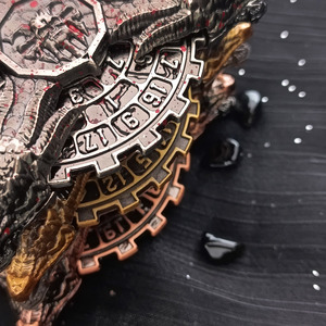 Kim loại DND đa diện xoay rồng xúc xắc RPG ngục tối & rồng bàn trò chơi kỳ nghỉ xúc xắc Quà Tặng coc kim loại Quay Bánh Xe xúc xắc - Product Image 3