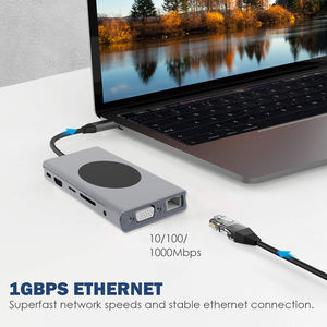 Concentrador <span class=keywords><strong>USB</strong></span> WFYEAR <span class=keywords><strong>13</strong></span> en 1 con HDMI, 3 Puertos de Alta Velocidad, Lector de Tarjetas TF/SD, RJ45 100M, PD 100W, <span class=keywords><strong>USB</strong></span> 3.0 Superrápido, 4 Puertos, 12 Puertos - Product Image 4