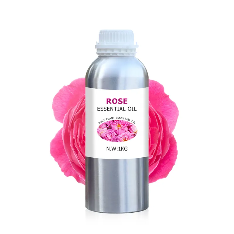 Produttori fornitura all'ingrosso di olio essenziale di rosa di grado cosmetico di alta qualità massaggio con aromaterapia olio essenziale per la cura della pelle
