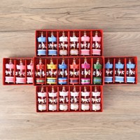 Mini carrousel en bois, ornement suspendu, peint à la main, décoration de sapin de Noël, cheval de carrousel vintage pour cadeau de fête, OEM