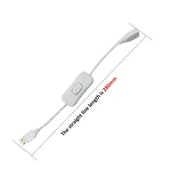 Câble USB de 28 cm avec interrupteur marche/arrêt, cordon mâle vers femelle, rallonge intégrée pour bande LED, lampe, port USB, cordon d'alimentation