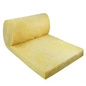 50mm Thickness Soundproof Fiberglass Insulation Glass Wool Blanket Heat Insulation Materials For Building