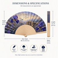 Éventail en Palme, Éventail à Main, Éventail Pliant Personnalisé, Éventail Pliant Personnalisé, Vente en Gros, Mariage, Plage