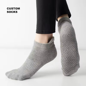 Factory Direct Custom Logo Low Cut Grip <b>Socks</b> – Wholesale Anti-Slip Women Sports Pilates Indoor Dance Yoga <b>Socks</b> - Product Image 2
