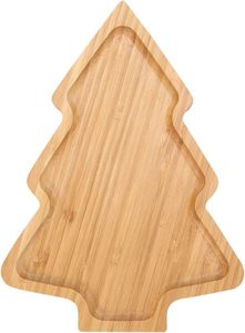 Christmas Tree Shaped Decorative Snack Serving <strong>Tray</strong> Bamboo <strong>Tray</strong> for Home Restaurant <strong>Dessert</strong> - Product Image 3