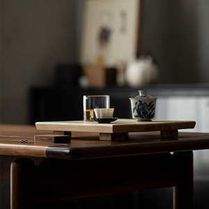 Ash Wood <b>Tea</b> Tray Solid Wood Handmade Dry Brewing Small <b>Tea</b> Table For <b>Tea</b> <b>Sets</b> - Product Image 1