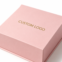 Boîtes rigides magnétiques roses en gros avec logo personnalisé, emballage de produits, boîtes cadeaux en papier avec doublure en satin pour soins de la peau de luxe