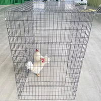 Poulailler pliable 75x75cm en PVC, enclos pour poulets, cage à volailles accessible, vente chaude