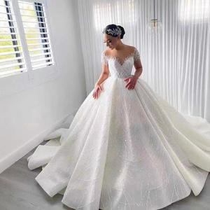 Nuevo vestido <span class=keywords><strong>de</strong></span> <span class=keywords><strong>novia</strong></span> <span class=keywords><strong>de</strong></span> encaje con cuentas africanas <span class=keywords><strong>de</strong></span> <span class=keywords><strong>talla</strong></span> <span class=keywords><strong>grande</strong></span> cola larga <span class=keywords><strong>vestidos</strong></span> <span class=keywords><strong>de</strong></span> <span class=keywords><strong>novia</strong></span> vestido <span class=keywords><strong>de</strong></span> <span class=keywords><strong>novia</strong></span> - Product Image 2