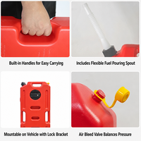 Bidon d'essence portable CARFU en PE haute résistance, réservoir de carburant de secours tout-terrain, montable, anti-fuite