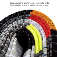 Chaussettes de sport athlétiques pour hommes, respirantes, tricotées, avec coussinets, pour la course et les activités de plein air, avec logo intégré