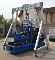 Grue à portique en aluminium réglable de 1 à 10 tonnes, palan de levage mobile portable