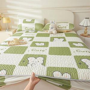 Tempat tidur dingin anti bakteri, penutup kasur lateks elastis, matras tempat tidur ramah kulit, anti-bakteri Kelas A musim panas - Product Image 2