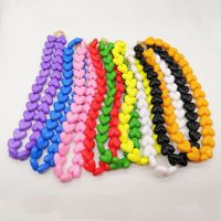 Pastel Y2K Multi Couleurs Bonbons Acrylique Coeur Forme Perles Toggle Chan Collier Ras Du Cou Personnaliser Sac Chaîne Charme Fermoir En Métal