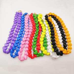 Pastel Y2K Multi Couleurs Bonbons Acrylique Coeur Forme Perles Toggle <span class=keywords><strong>Chan</strong></span> Collier Ras Du Cou Personnaliser Sac Chaîne Charme Fermoir En Métal - Product Image 5