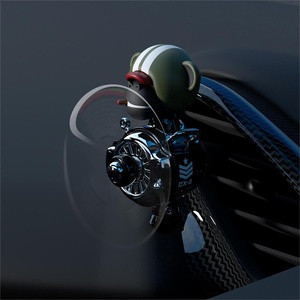 Ambientador de coche con diseño de gorila piloto de dibujos animados que sacude la cabeza, difusor de perfume para coche, clip de perfume para interior de automóvil, fragancia. - Product Image 5
