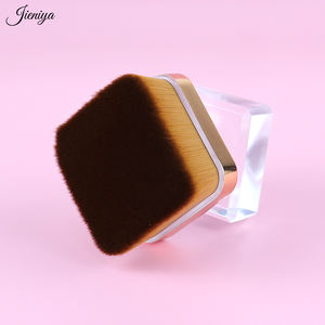 Jieniya nail art outil fabricant en gros qualité garantie carré Nylon cheveux fond de teint <span class=keywords><strong>brosse</strong></span> manucure nettoyage <span class=keywords><strong>brosse</strong></span> à poussière - Product Image 4