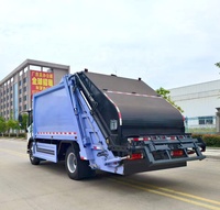 Camion compacteur de déchets intelligent électrique pur FAW New Energy, véhicule de compression de déchets à chargement arrière scellé