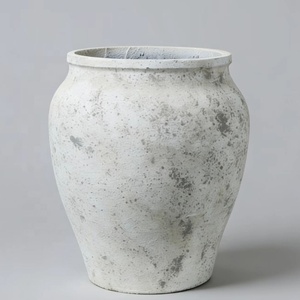 Vaso da Giardino <span class=keywords><strong>in</strong></span> <span class=keywords><strong>Cemento</strong></span> Intagliato a Mano Stile Americano, Ecologico, Decorazione per Villa, Patio, Hotel, Centro Commerciale - Product Image 4