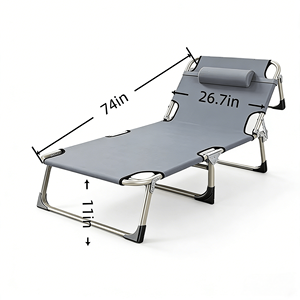 Cama Plegable para Acampar para Adultos y Niños, Ajustable, de Alta Calidad, Gran Capacidad, Resistente al Espacio, Multifuncional, Fácil de Transportar - Product Image 3