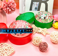 Jouet Squishy de Noël à Rebond Lent, Jouet Anti-Stress Transparent en Forme de Boule, Vente en Gros, Boîte Mystère Cadeau