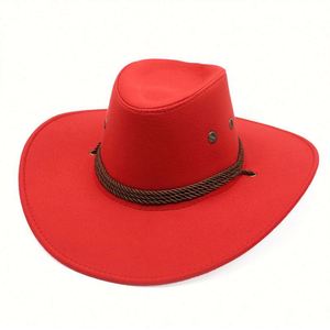 Sombrero Vaquero Unisex de Gamuza Barato al por Mayor, Sombrero de Sol de Moda con Ala Ancha para Deportes al Aire Libre, Viajes, Equitación, Hombres - Product Image 6