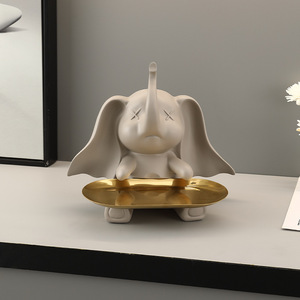 ถาดดัมโบ้ ของตกแต่งเรซิ่น งานฝีมือ ของตกแต่งห้องนั่งเล่น ที่เก็บกุญแจอเนกประสงค์ รูปทรงแปลกตา ดีไซน์มินิมอล - Product Image 3