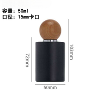 Nouveaux flacons de parfum en verre sans plomb, écologiques et recyclables, noirs, cylindriques, 30/50/100 ml, avec vaporisateur, diffuseur à bâtonnets, logo personnalisé, impression soyeuse